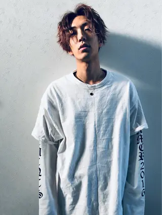カラー パーマ メンズ ifh iizuka 高橋庸太のヘアスタイル