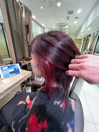 ミディアム カラー ハイトーン/デザイン 💎ryuyaのヘアスタイル