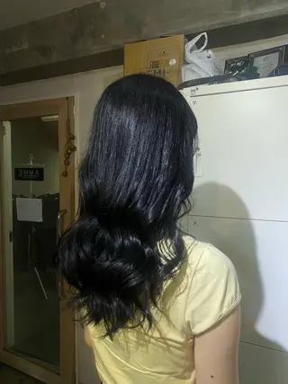 ロング カラー ブリーチカラーと、髪 質改善。HARUKAのヘアスタイル