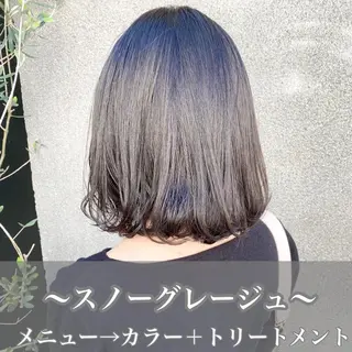 ミディアム カラー ヘアアレンジ 外苑前NO.1艶髪 透明感カラーのヘアスタイル