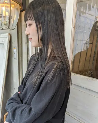 ヘアアレンジ カラー ロング 南堀江 möwen ( メーヴェ )所属・mowen RUIのヘアスタイル