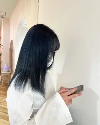 ロング カラー ヘアアレンジ ブリーチなし/ レイヤー🌿runaのヘアスタイル