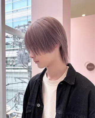 ショート カラー メンズ ブリーチ特化 ハイトーン加藤凌也のヘアスタイル