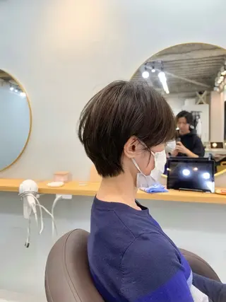 ショート カラー 前田 健太のヘアスタイル