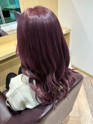 セミロング カラー ゆい/パーマ/レイヤ ー/似合わせカラーのヘアスタイル