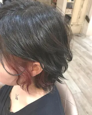 カラー 嶋村夏実🌼レイヤー 🌸白髪ぼかしのヘアスタイル