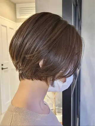 ショート fifthパーマ透明 感カラー✨齊藤晋壱朗のヘアスタイル