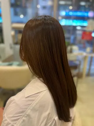 ロング カラー 大西 七海のヘアスタイル