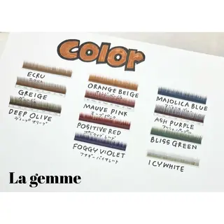 マツエク・マツパ La gemme Nishiokaのマツエク・マツパデザイン