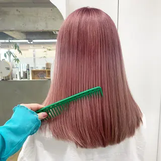 ロング 茜璃/ブリーチカラー /レイヤーカットのヘアスタイル