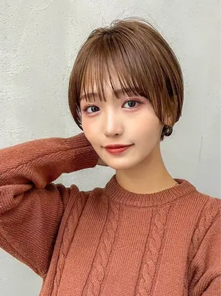 ショート カラー MISAKI🪐 縮毛矯正のヘアスタイル