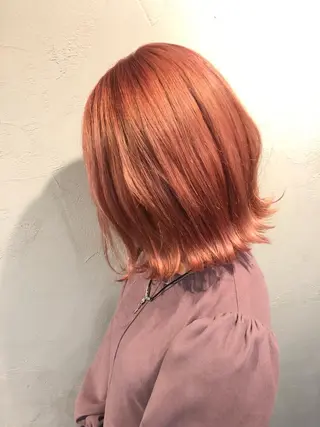 ミディアム カラー Bei Licoldo.Atole  ベイリコルド アトリ所属・ブリーチ、縮毛 髪質改善　宮城一真のヘアスタイル