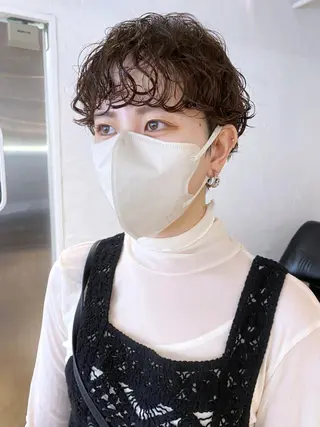 ショート カラー パーマ ヘアアレンジ ITbyALBUM 浦和店のヘアスタイル