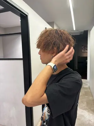 メンズ メンズカットモデル カラーモデル水橋柊太のヘアスタイル
