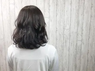 ミディアム カラー カット／メンズカット 藤田麻衣のヘアスタイル