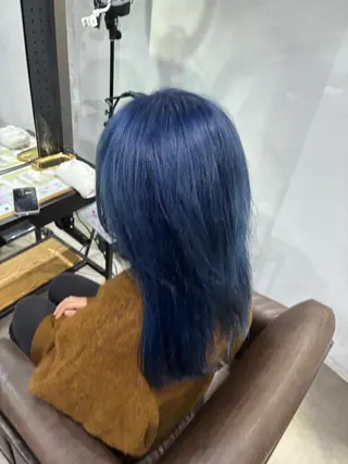 ロング ブリーチ✨ハイライト 透明感カラー/アヤノのヘアスタイル