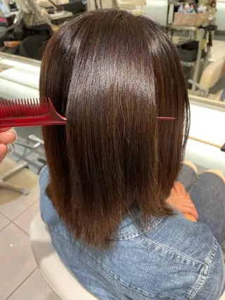 ミディアム 髪質改善カラー 清利あやなのヘアスタイル