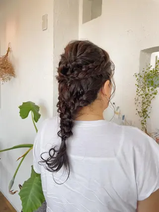ヘアアレンジ 🌸小掛🌸 豊橋外国人風カラーのヘアスタイル