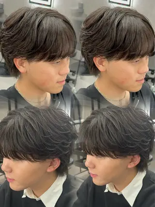 カラー パーマ メンズ 札幌メンズヘア指名 No.1光👑👑のヘアスタイル
