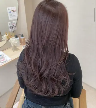 ロング 🩵梅田/カラー🩵 木村花音のヘアスタイル