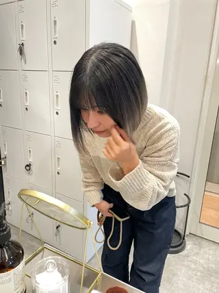 ミディアム カラー KAZU keshiki大名のヘアスタイル