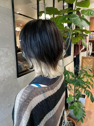 ミディアム カラー MOOD,所属・レイヤーカット/銀座 TAROのヘアスタイル