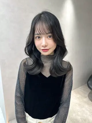 ミディアム レイヤー/韓国❣️ 髪質改善/e_kiのヘアスタイル