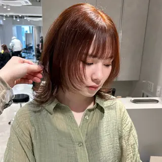 ミディアム カラー ツヤハイトーン/ レイヤー💫mayuのヘアスタイル