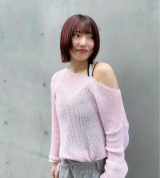 ショート ナチュラルなショート ・ボブ/前原汐🎐のヘアスタイル
