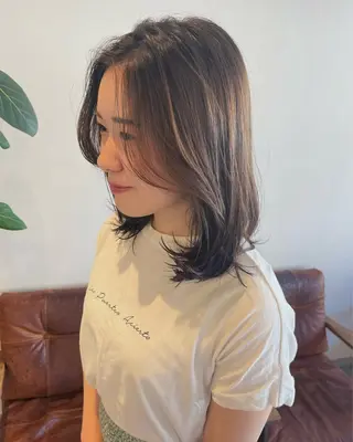 ミディアム 梅田美容室/カット /Maoのヘアスタイル