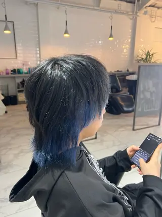 ショート カラー メンズ SHARE  SALON monloulou+plus所属・メンズパーマ 桐山 琉輝のヘアスタイル