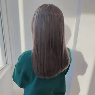 ロング カラー 韓国レイヤー🕊️ 柔らかベージュ🧸のヘアスタイル