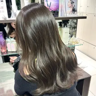 ロング カラー ヘアアレンジ ブリーチなしカラー /ベージュ/安形翔のヘアスタイル