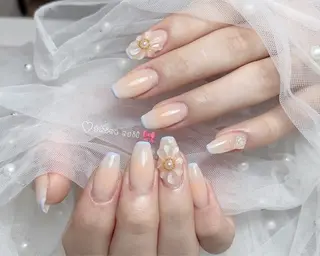 ネイル 〜Shine Nail〜【サイナネイル】パラジェル／ 長さだし／持ち込み／ワンホン／フィルイン所属・サイナ🎀 長さだし&デザインのネイルデザイン