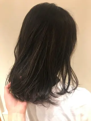 ミディアム カラー 清水 ちひろ ✄トップスタイリストのヘアスタイル