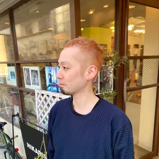 ショート カラー メンズ HIKARIS 相川所属・ウチダ ユウヤのヘアスタイル
