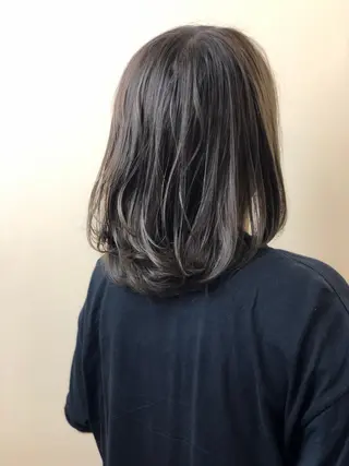 ミディアム カラー 長瀬 燎哉のヘアスタイル