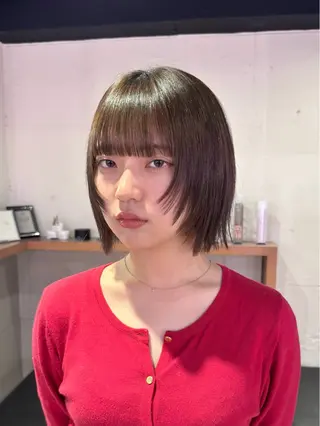 ショート pizzicato pacto所属・ボルドーカラー/ワイ ンレッド/長山遼太郎のヘアスタイル