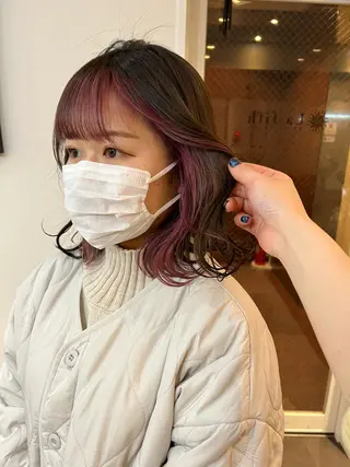 ミディアム 渋谷/暖色系カラー kotoha🍊のヘアスタイル