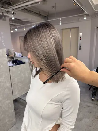 カラー 心斎橋ブリーチ特化 rikitoのヘアスタイル