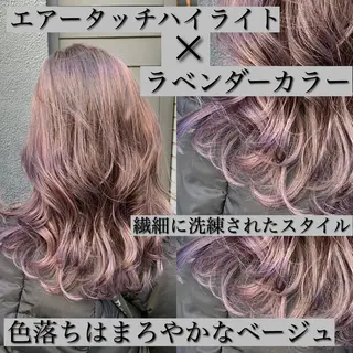 セミロング カラー 髪質改善特化 ミサワコウキのヘアスタイル