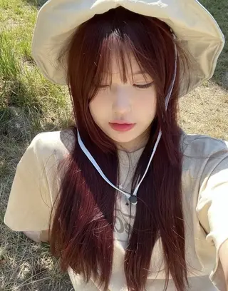 ロング 韓国ガーリー🤍ハイ トーン🤍Ayanaのヘアスタイル