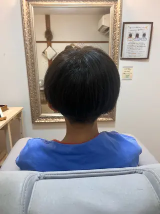 ショート メンズ キッズ Hair Design MoMO所属・MoMO北三条駅 ꕤ︎︎·͜·さとうのヘアスタイル