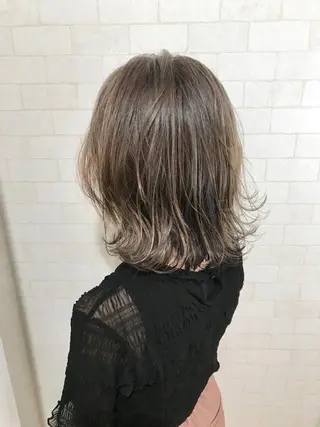 ミディアム カラー 神野 雅樹のヘアスタイル