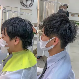 パーマ メンズ ✨️ツヤ髪✨️ 💫髪質改善💫間宮のヘアスタイル