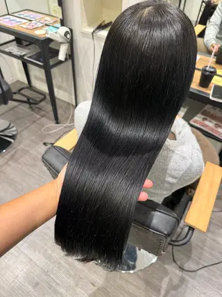 ロング カラー 上田 紗也のヘアスタイル