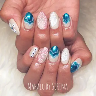 ミディアム カラー ネイル SUNNY BAE. SERINAのネイルデザイン