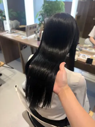 ロング 韓国/透明感カラー 外村さなのヘアスタイル