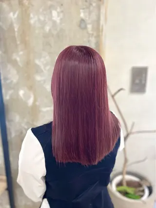 ミディアム カラー 寒色 ♡ レイヤー ┊︎miyuのヘアスタイル