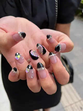 ネイル 韓国🩶Y2Kネイル 💫くれはのネイルデザイン